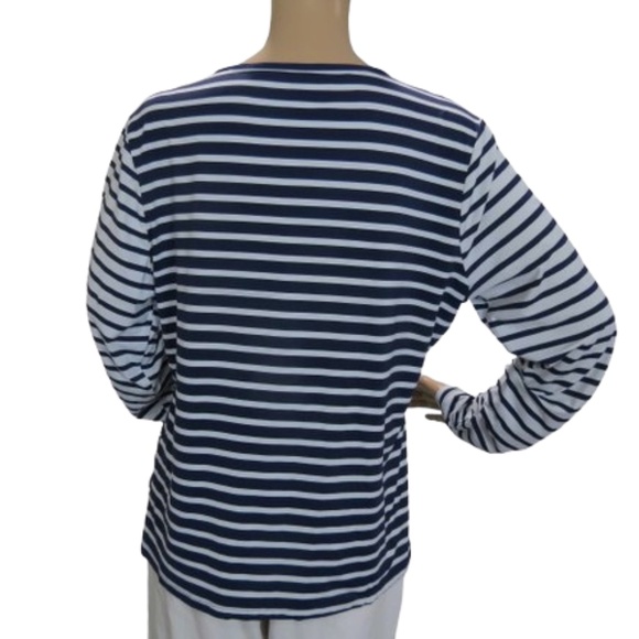 Lands' End Nautical Long Sleeve Rash Guard - Picture 4 of 5